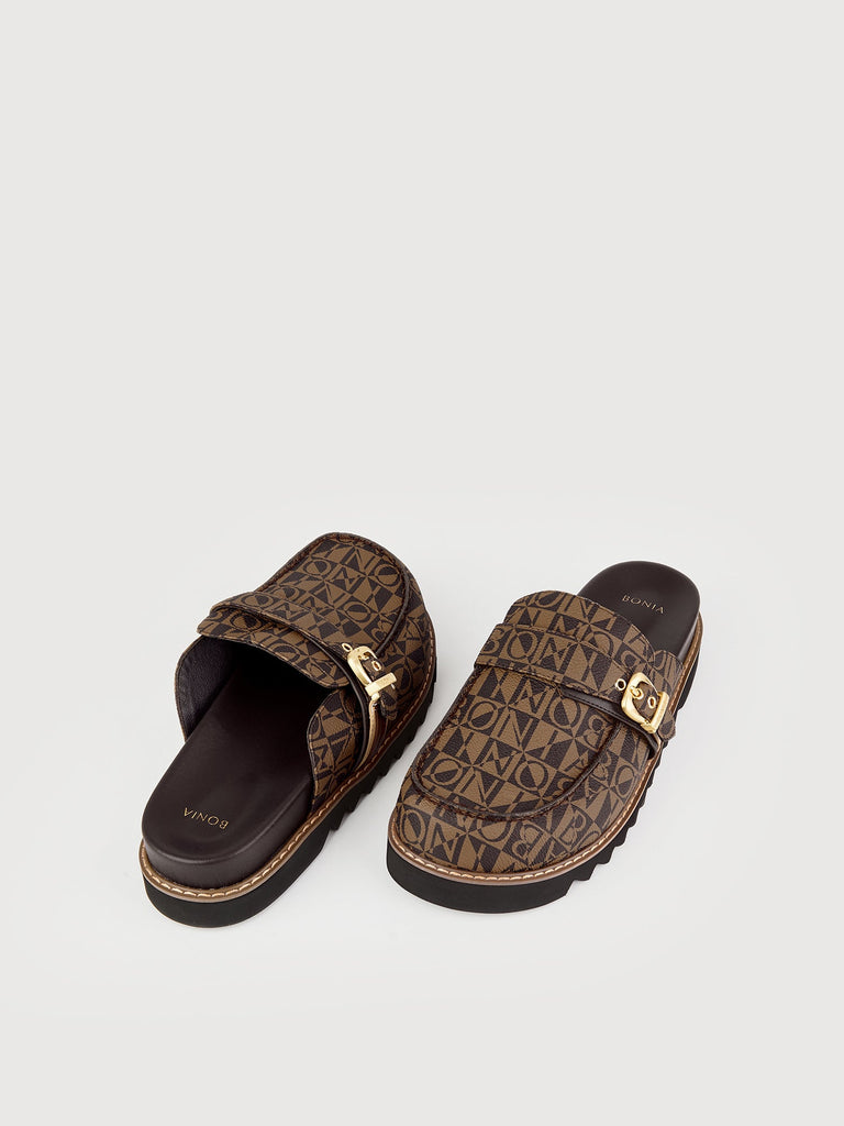 Ada Monogram Mules - BONIA