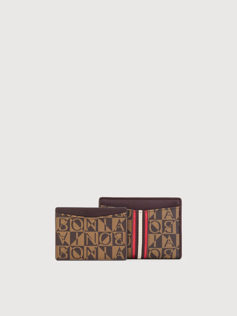 Aurelia Monogram Bifold Wallet with Card Holder - BONIA