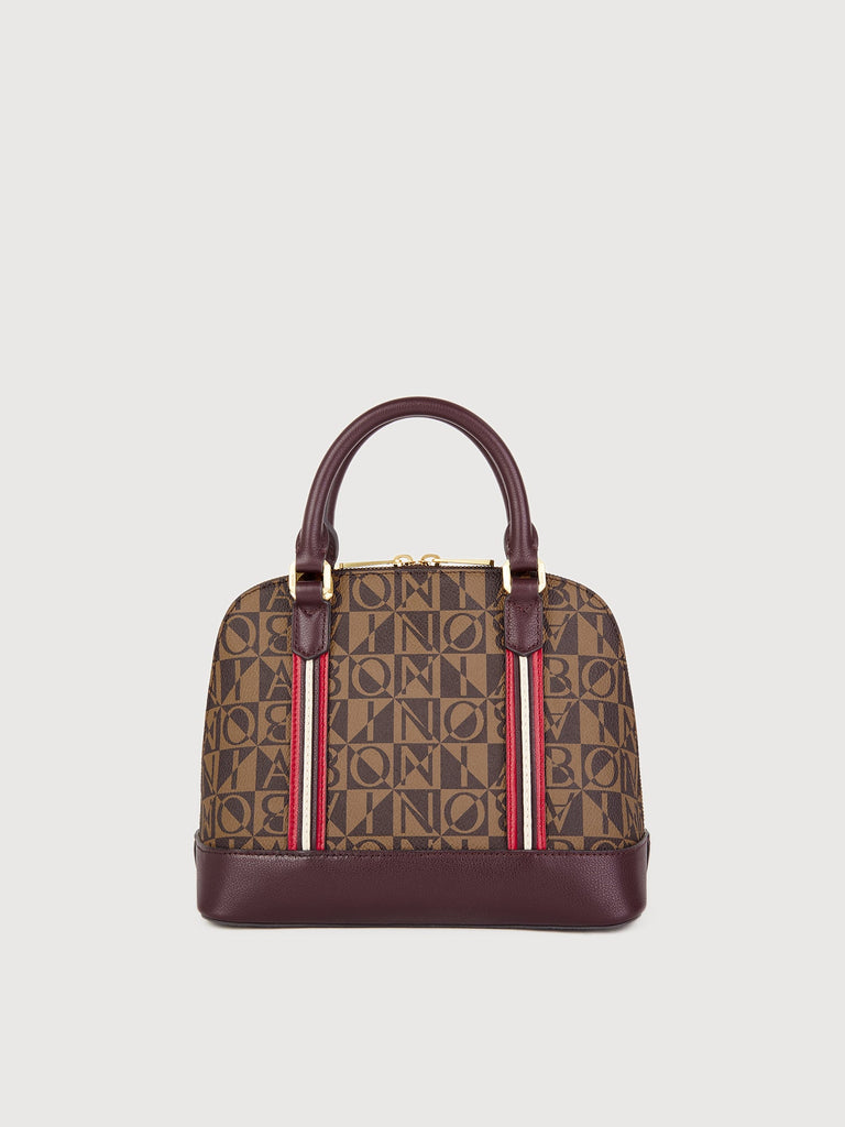Aurelia Monogram Satchel Bag - BONIA