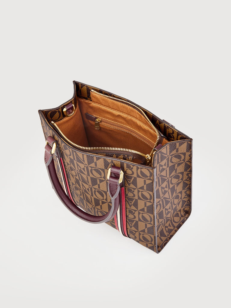 Aurelia Monogram Satchel Bag - BONIA