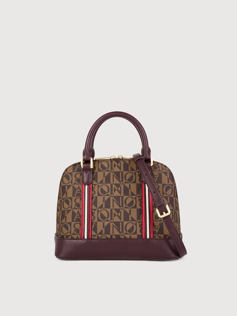 Aurelia Monogram Satchel Bag - BONIA