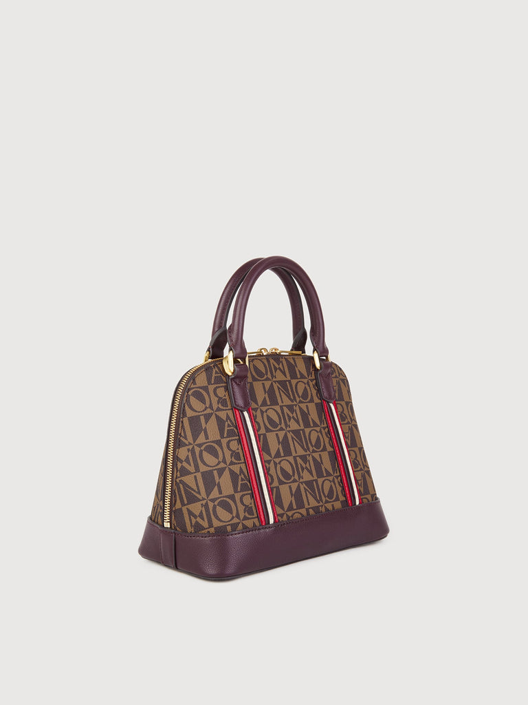 Aurelia Monogram Satchel Bag - BONIA