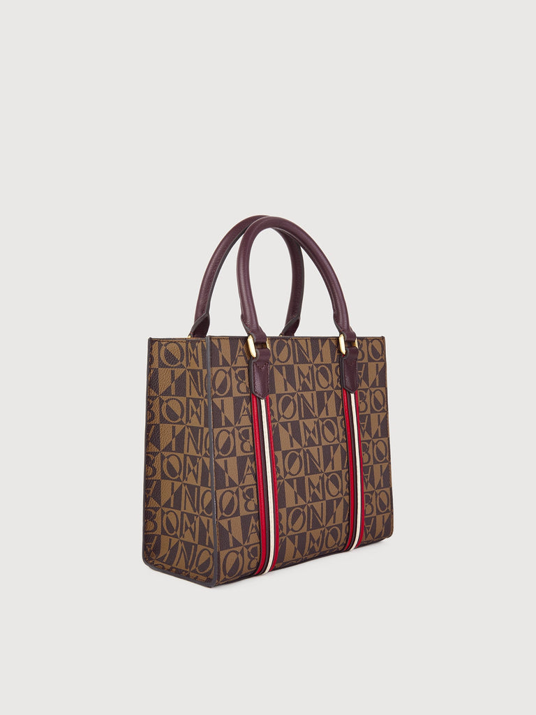 Aurelia Monogram Satchel Bag - BONIA