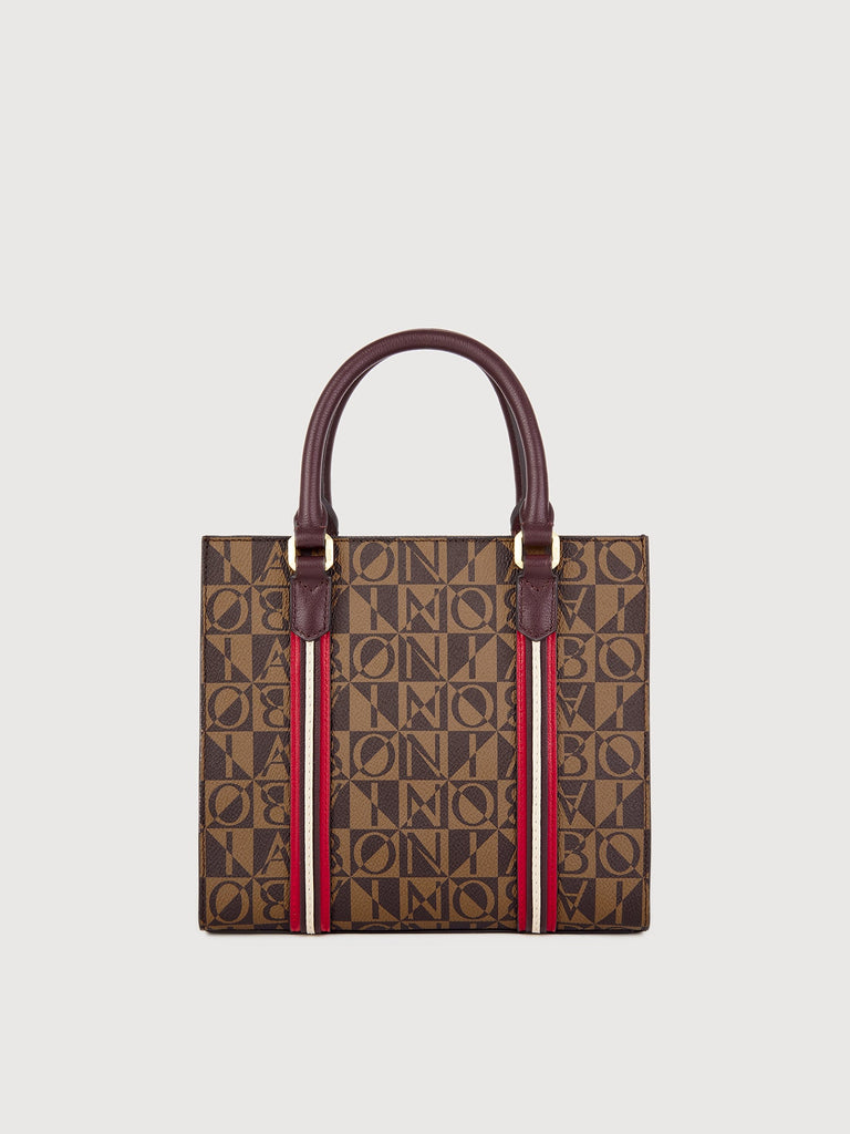 Aurelia Monogram Satchel Bag - BONIA