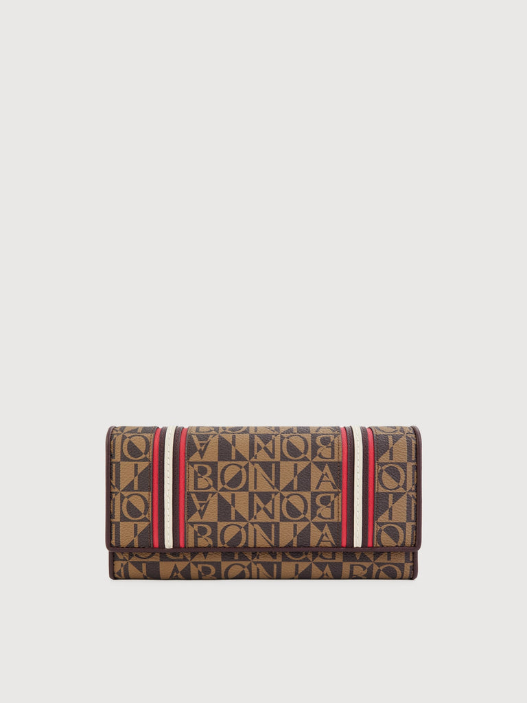 Aurelia Monogram Trifold Long Wallet - BONIA