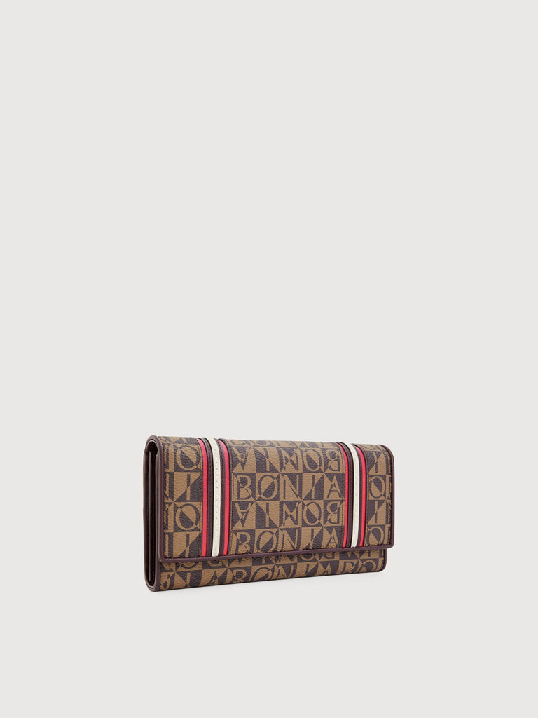 Aurelia Monogram Trifold Long Wallet - BONIA