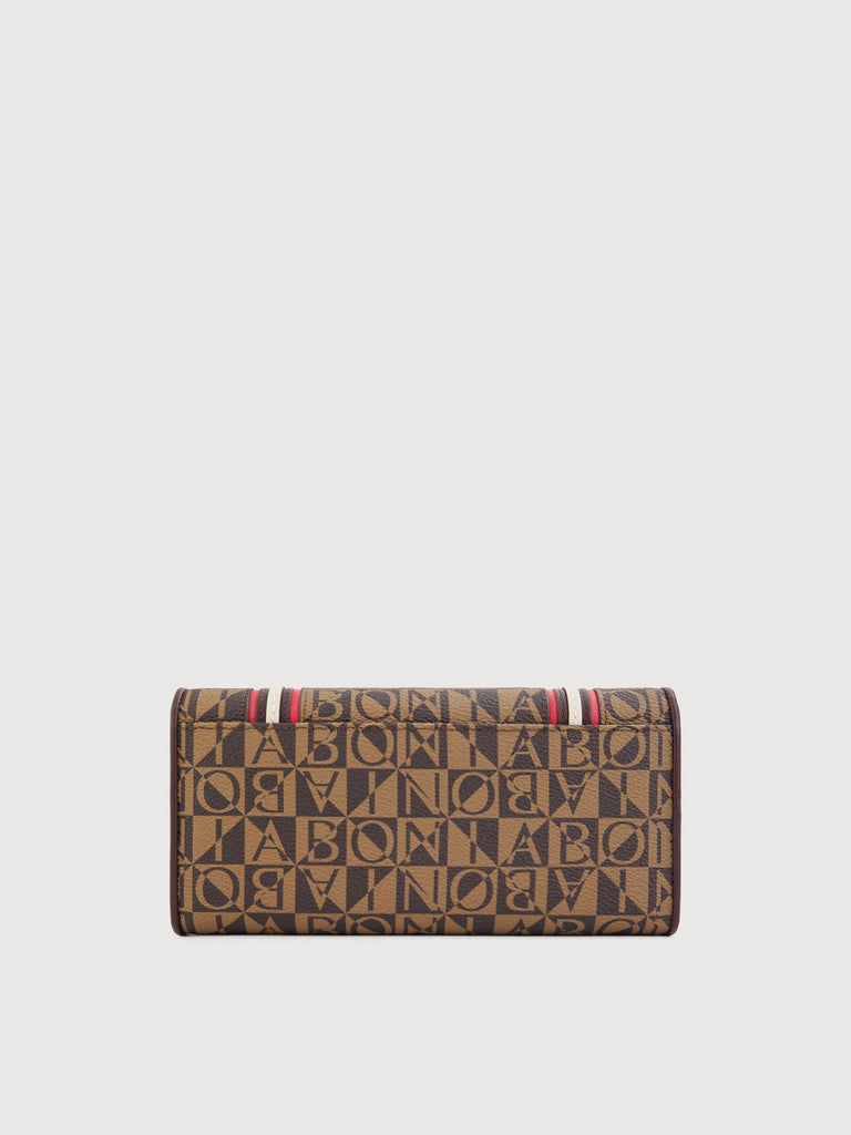 Aurelia Monogram Trifold Long Wallet - BONIA