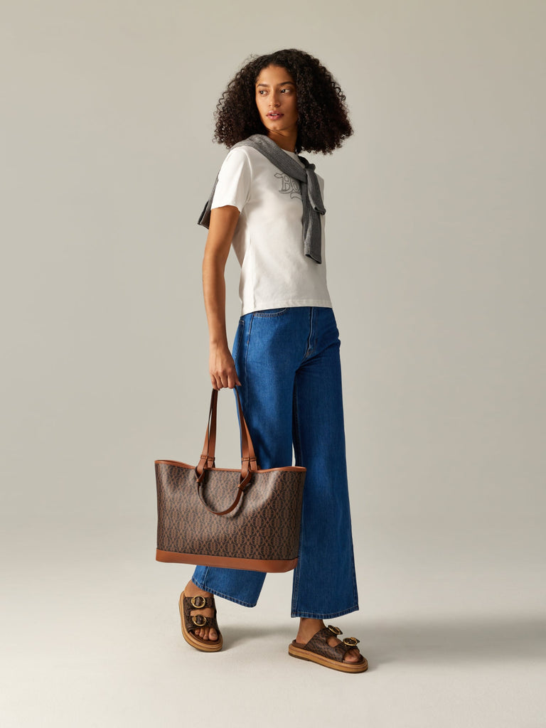 Carmine Monogram Tote Bag - BONIA