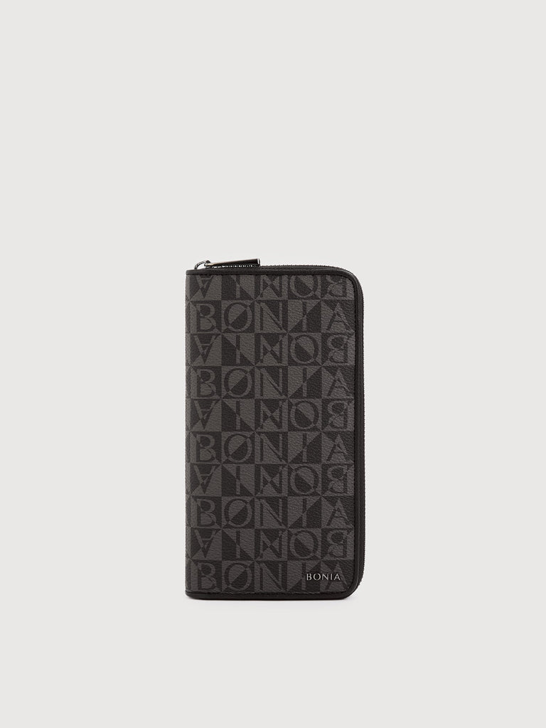 Dario Monogram Zipper Long Wallet - BONIA