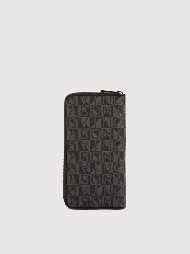 Dario Monogram Zipper Long Wallet - BONIA