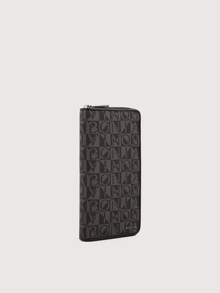 Dario Monogram Zipper Long Wallet - BONIA