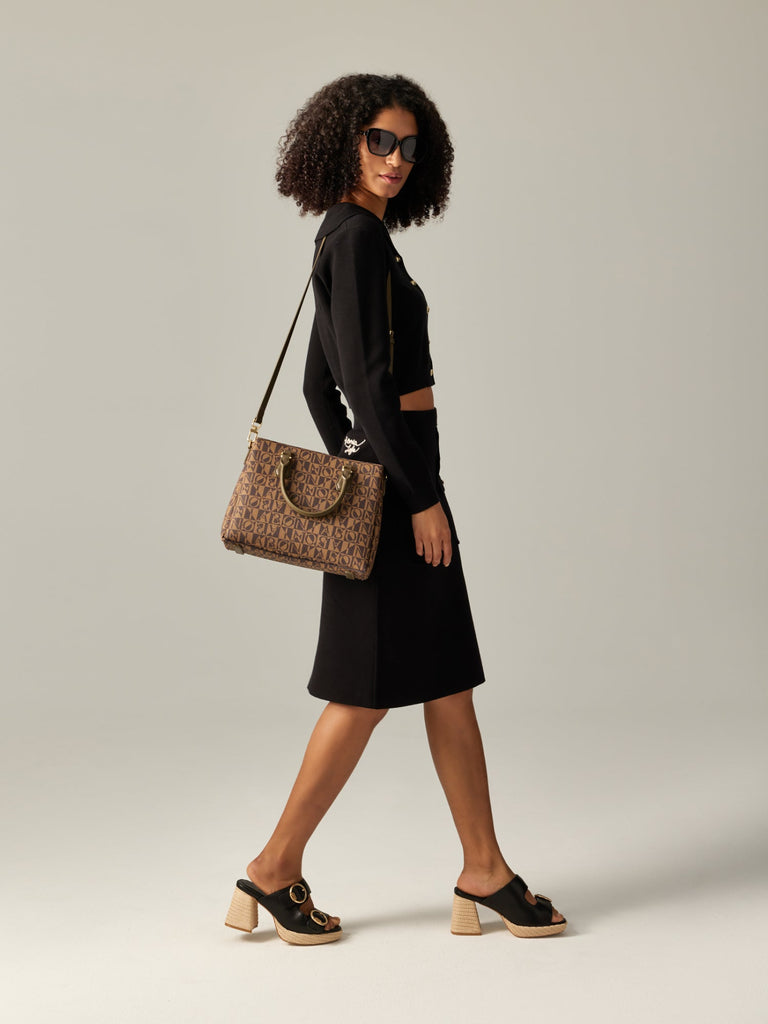 Eterna Monogram Satchel Bag - BONIA