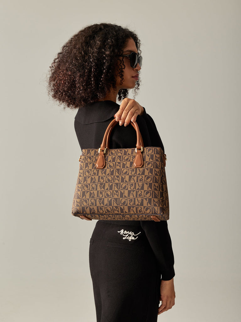 Eterna Monogram Satchel Bag - BONIA