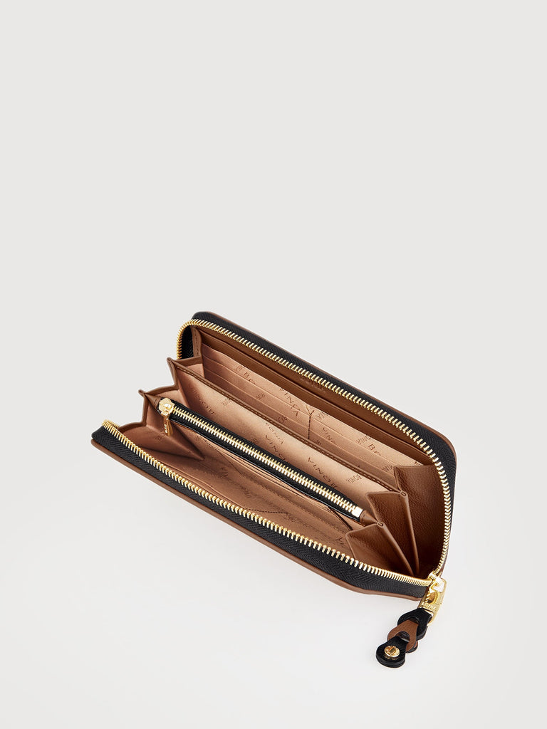 Milagros Monogram Zipper Long Wallet - BONIA