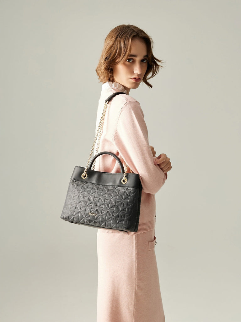 Mira Monogram Satchel Bag - BONIA