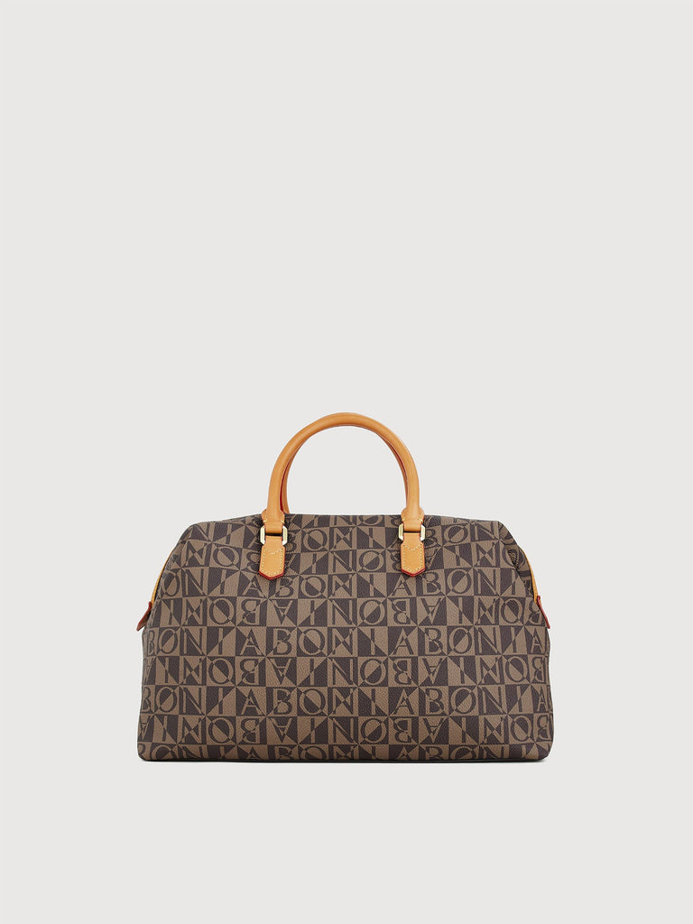 Monogram Large Satchel Bag - BONIA