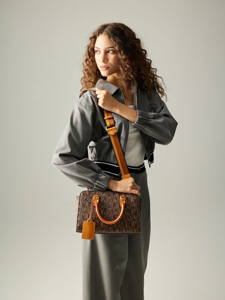 Monogram Satchel Bag - BONIA