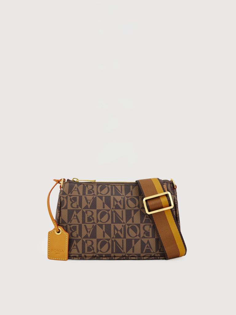Monogram Small Crossbody Bag with Pouch - BONIA