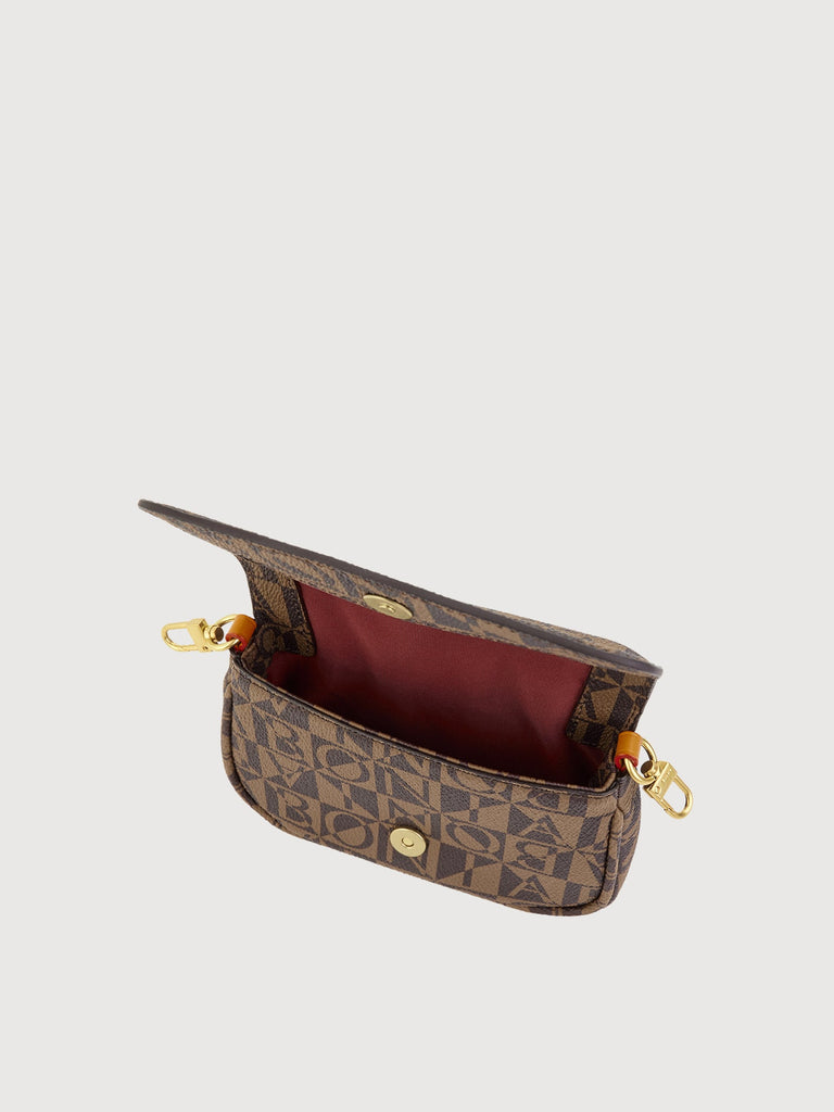 Monogram Small Crossbody Bag with Pouch - BONIA