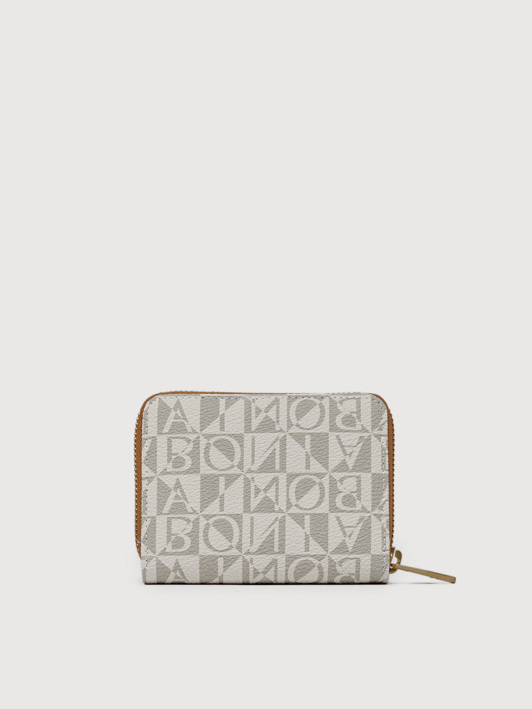 Monogram Zipper Short Wallet - BONIA