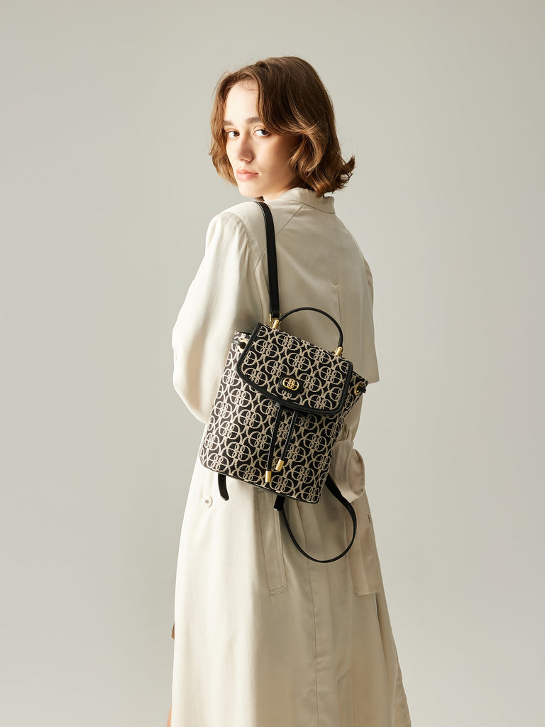 Nadia Monogram Backpack - BONIA