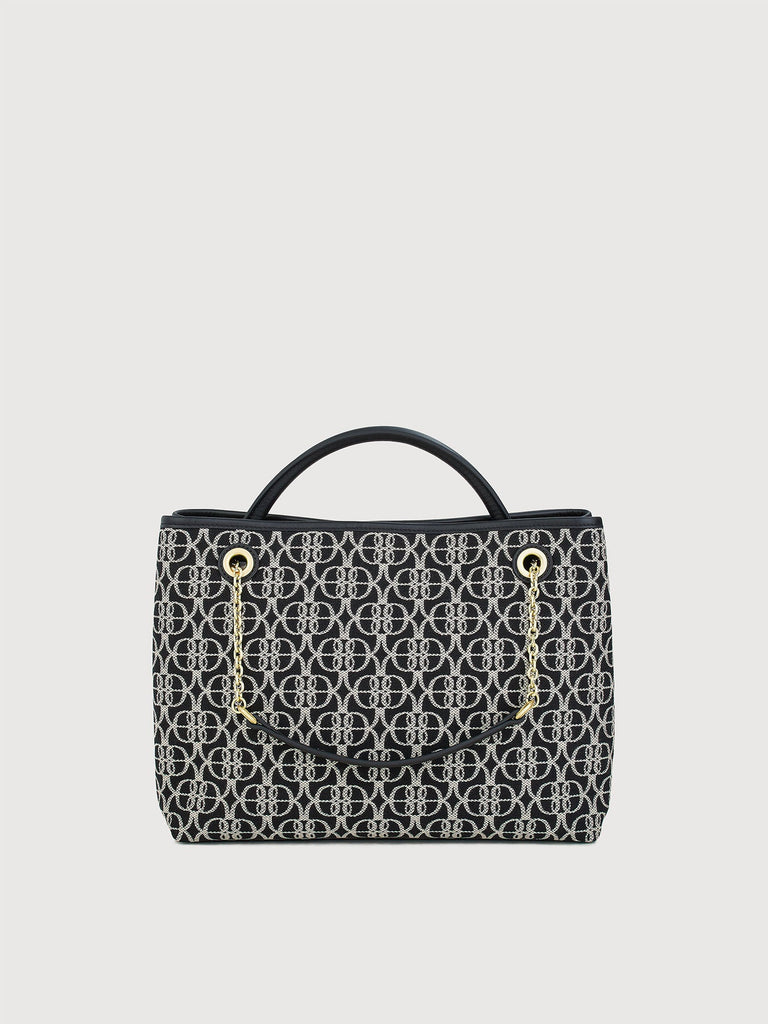 Nadia Monogram Satchel Bag - BONIA