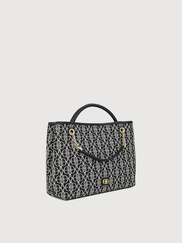 Nadia Monogram Satchel Bag - BONIA