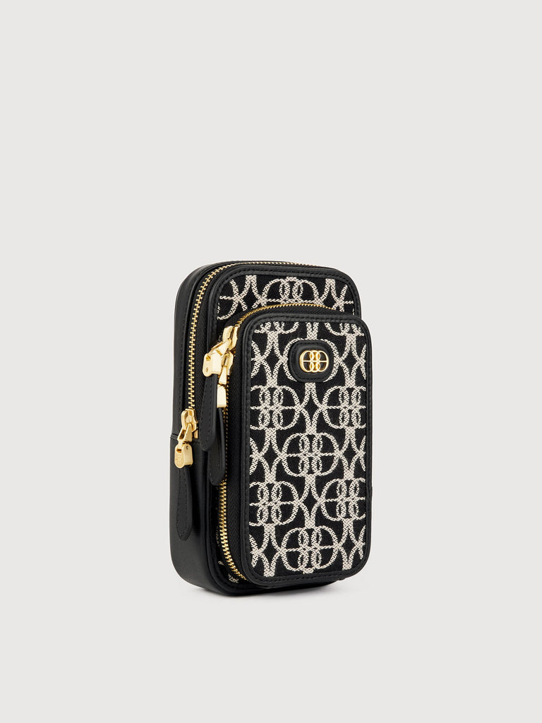 Nadia Monogram Wallet On Strap - BONIA