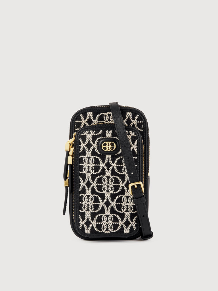 Nadia Monogram Wallet On Strap - BONIA