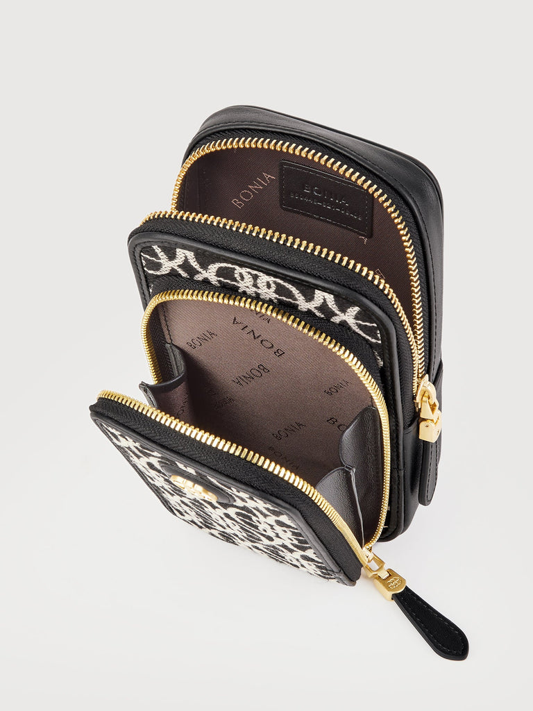 Nadia Monogram Wallet On Strap - BONIA