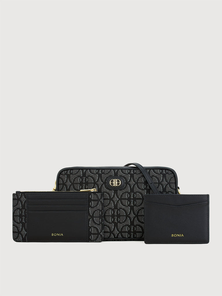 Nuccia Monogram Sling Bag with Card Holder - BONIA