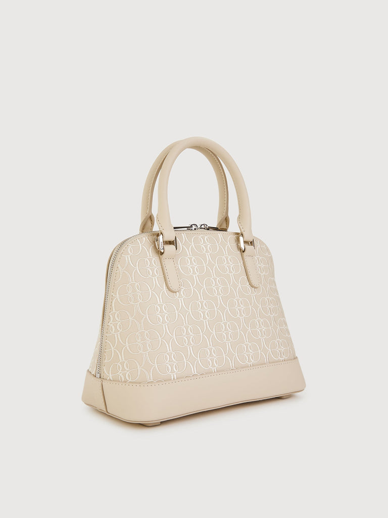 Alessia Monogram Satchel Bag - BONIA