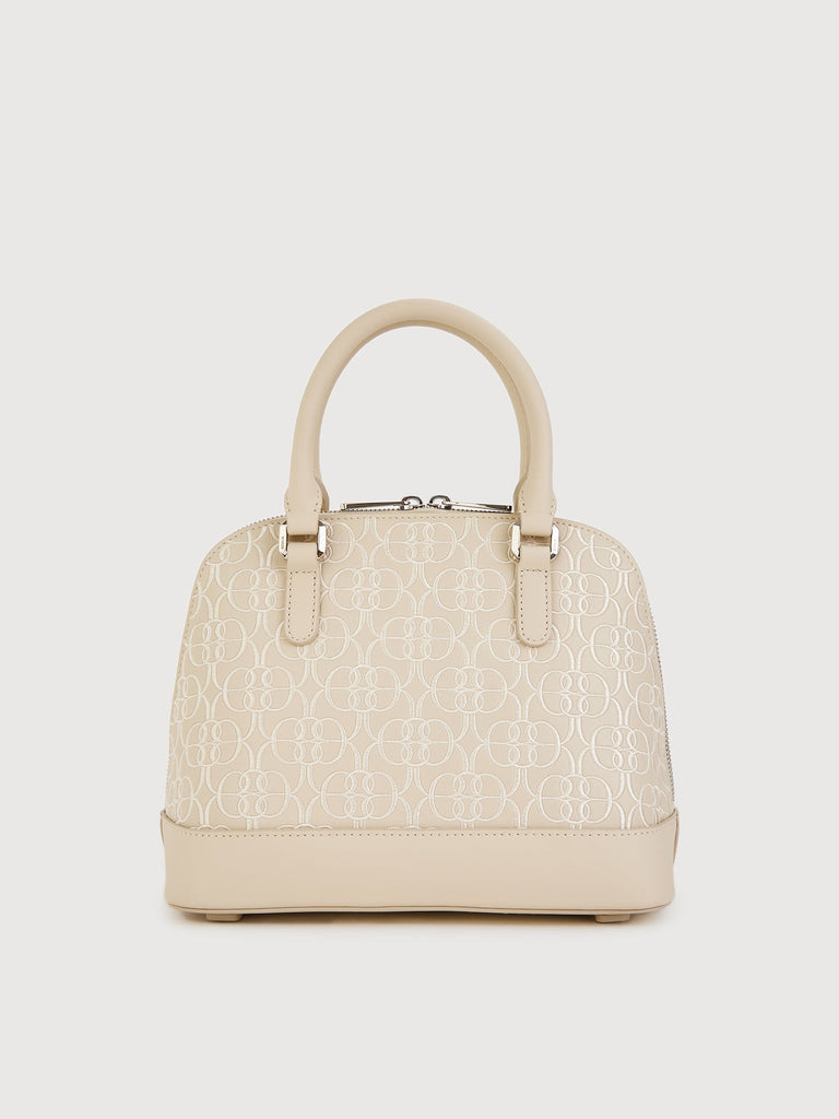 Alessia Monogram Satchel Bag - BONIA