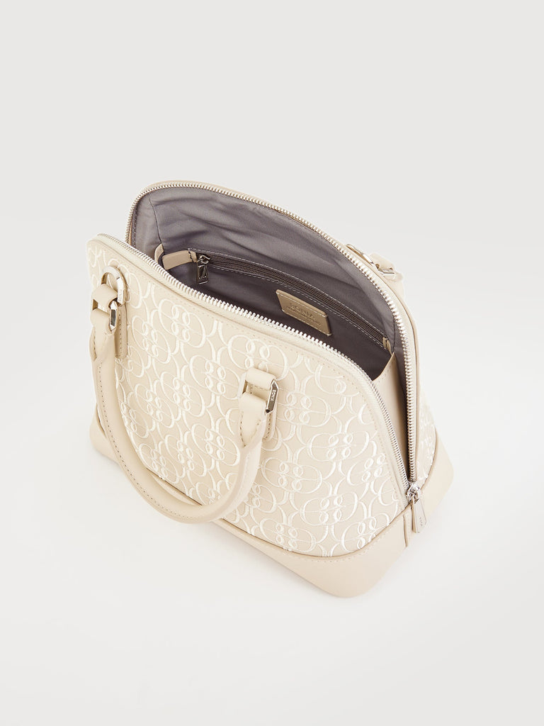 Alessia Monogram Satchel Bag - BONIA