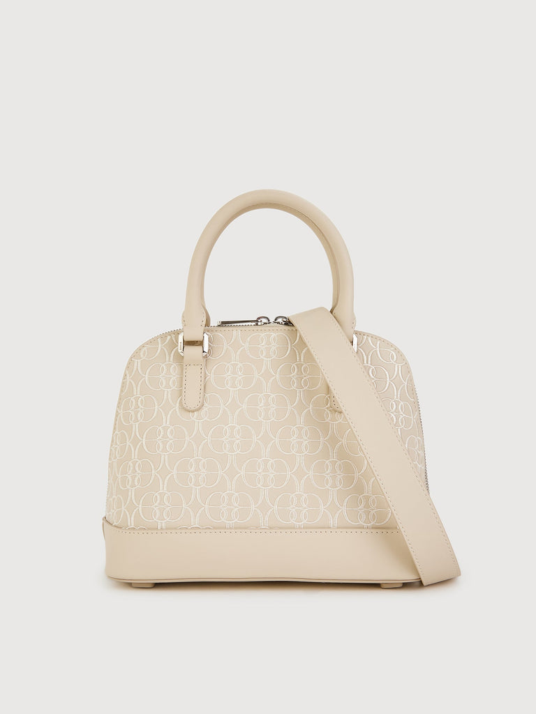 Alessia Monogram Satchel Bag - BONIA