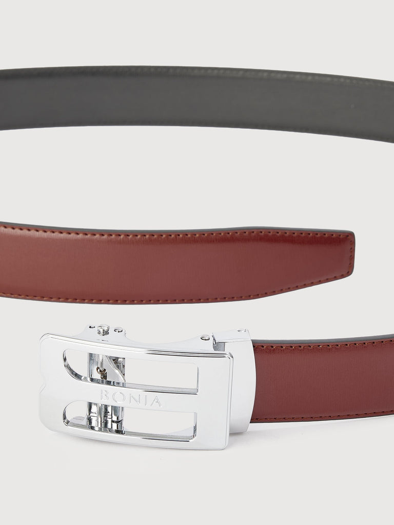 Beno Non-Reversible Leather Belt with Nickel Autolock Buckle - BONIA
