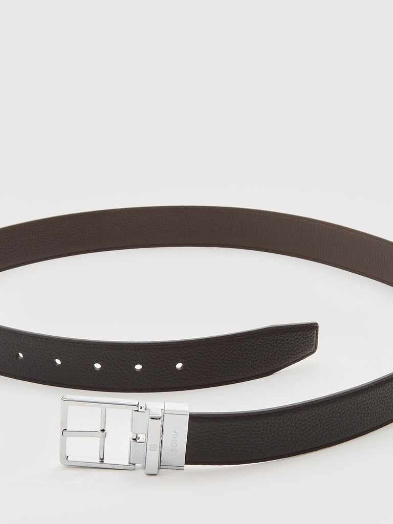 Colt Reversible Leather Belt with Neu B Nickel Buckle - BONIA