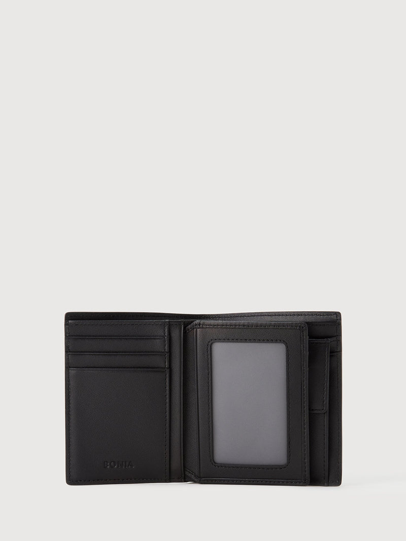 Dario Monogram Vertical Card Wallet with Coin Compartment - BONIA
