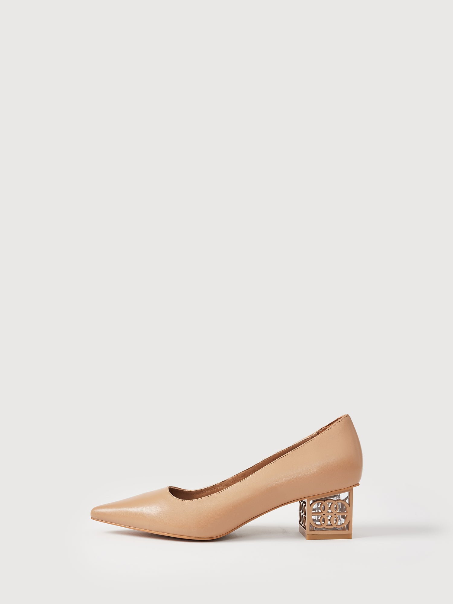 La Luna Pointedtoe Blockheel Pumps BONIA