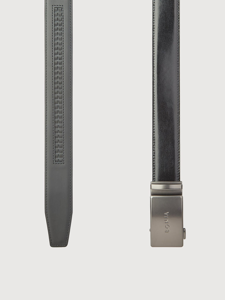 Nello Sirp Leather Belt with Gunmetal Auto Lock Buckle - BONIA