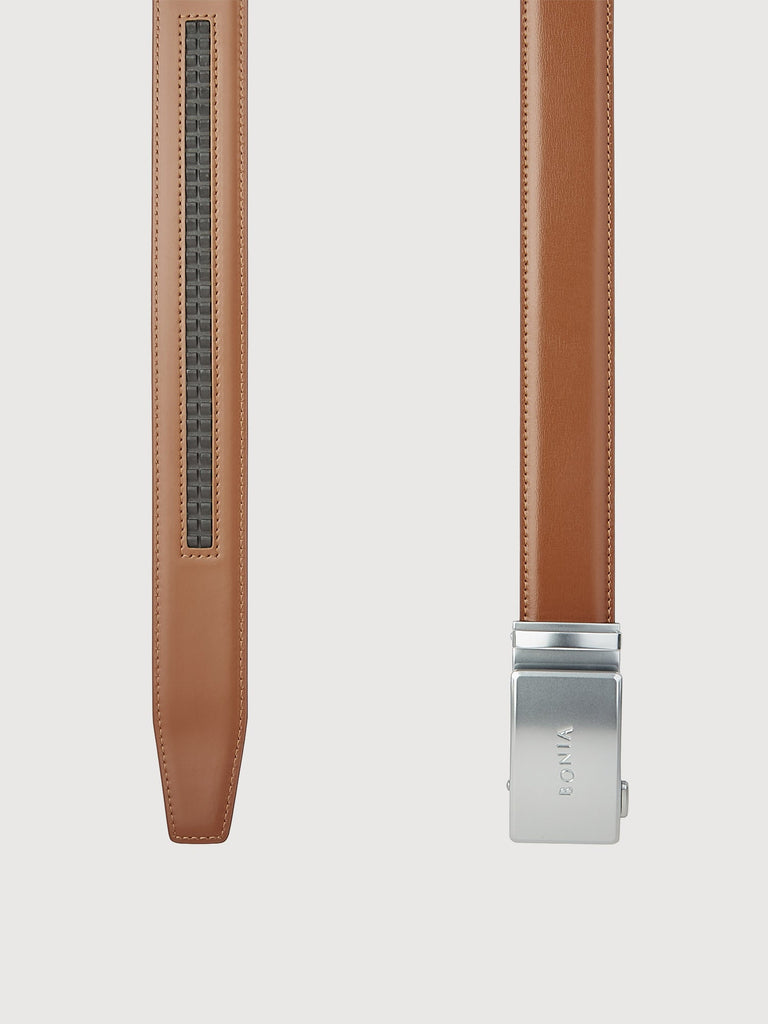 Nello Sirp Leather Belt with Nickle Auto Lock Buckle - BONIA